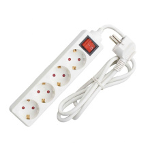 Soquete da UE Europa Power Strip with switch